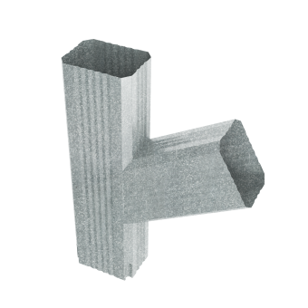 картинка Тройник прямоугольный левый Vortex Lite Zn Центр Кровли