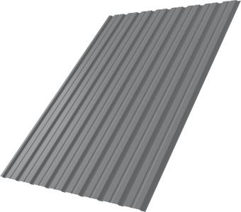 картинка Профнастил С10B Grand Line 0,45 Drap RAL 7004 сигнальный серый Центр Кровли