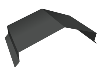 фото Парапетная крышка угольная 250мм Grand Line 0,45 ПЭ двухсторонний с пленкой RAL 7016 антрацитово-серый (2м) Центр Кровли картинка Парапетная крышка угольная 250мм Grand Line 0,45 ПЭ двухсторонний с пленкой RAL 7016 антрацитово-серый (2м) Центр Кровли