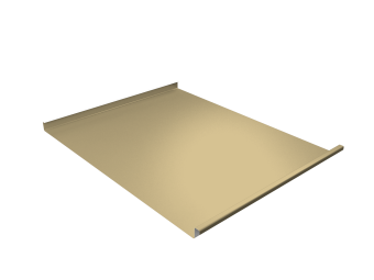 картинка Фальц двойной стоячий Grand Line 0,45 PE с пленкой на замках RAL 1014 слоновая кость Центр Кровли