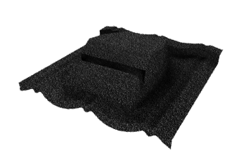 картинка Вентилятор кровельный для композитной черепицы Metrotile RV75 MetroClassic черный Центр Кровли