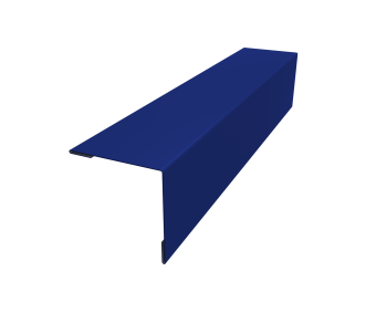 картинка Планка завершающая 50х50 жалюзи Milan 0,45 PE RAL 5002 ультрамариново-синий (3м) Центр Кровли