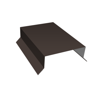 фото Парапетная крышка прямая 100мм Grand Line 0,45 ПЭ с пленкой RR 32 темно-коричневый (3м) Центр Кровли картинка Парапетная крышка прямая 100мм Grand Line 0,45 ПЭ с пленкой RR 32 темно-коричневый (3м) Центр Кровли