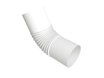 картинка Колено стока круглое &Oslash;90 Vortex Микс RAL 9003 Центр Кровли