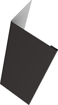 картинка Нащельник 25х35 для забора жалюзи Милан, Токио, Палермо (для калиток и ворот) Grand Line 0,45 Drap RR 32 темно-коричневый (2,5м) Центр Кровли