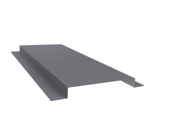 картинка Планка кожуха сегментного 150 0,45 PE с пленкой RAL 7004 сигнальный серый (1,2м) Центр Кровли