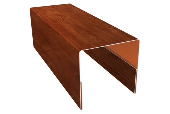 картинка Планка П-образная заборная 20 Grand Line 0,45 Принт Элит Рябина TwinColor (3м) Центр Кровли