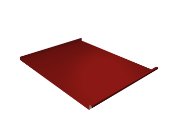 картинка Фальц двойной стоячий Grand Line 0,45 PE с пленкой на замках RAL 3011 коричнево-красный Центр Кровли