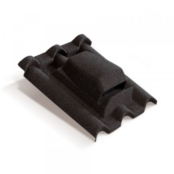 картинка Вентилятор кровельный для композитной черепицы Metrotile RV75 Gallo черный Центр Кровли