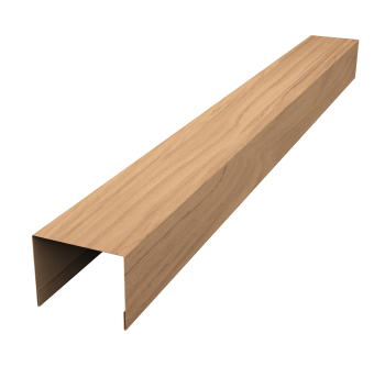 картинка Крышка жалюзи Palermo 0,45 Print Elite Honey Wood TwinColor (3м) Центр Кровли