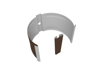 картинка Крепление трубы круглой &Oslash;90 на кирпич Vortex Микс RAL 8017 шоколад Центр Кровли