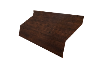 картинка Ламель забора жалюзи Milan new gofr 0,45 Print Premium с пленкой Cherry Wood Dark FTC Центр Кровли