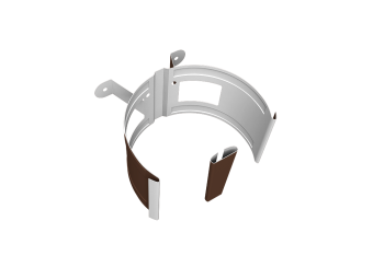 картинка Крепление трубы круглой &Oslash;90 на дерево Vortex Микс RAL 8017 шоколад Центр Кровли