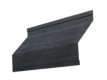 картинка Ламель забора жалюзи Milan new 0,45 Print Premium с пленкой Grey Wood TwinColor Центр Кровли