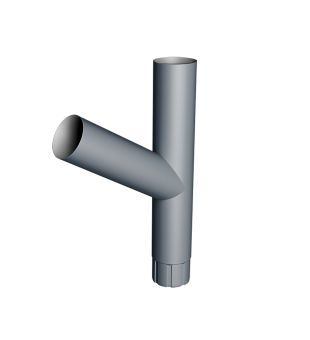 фото Тройник Ø90 Vortex Микс RAL 7024 мокрый асфальт Центр Кровли картинка Тройник Ø90 Vortex Микс RAL 7024 мокрый асфальт Центр Кровли