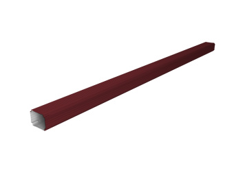 картинка Труба гофрированная Vortex в2 76х102х3000мм RAL 3005 красное вино Центр Кровли