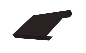 картинка Ламель лицевая 150 забора жалюзи Техас Grand Line 0,5 Velur RAL 9005 черный Центр Кровли