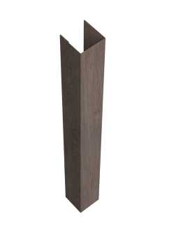 картинка Стойка жалюзи Texas для монтажа без крепежного вкладыша 0,45 Print Elite White Wood TwinColor (1,8м) Центр Кровли