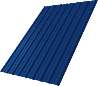 картинка Профнастил С10B Grand Line Дачный ПЭ RAL 5005 сигнальный синий Центр Кровли