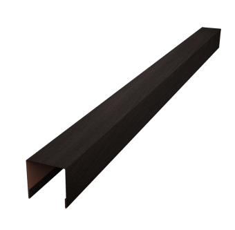 картинка Планка вертикальная лицевая для забора жалюзи Palermo 0,45 Print Elite Coffee Wood TwinColor (3м) Центр Кровли