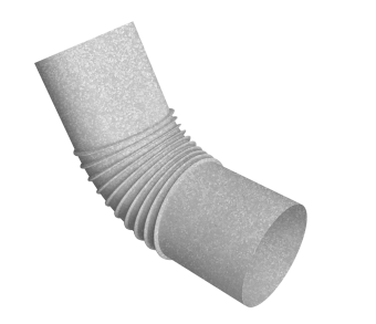 картинка Колено стока трубы Vortex Проект 146мм Zn Центр Кровли