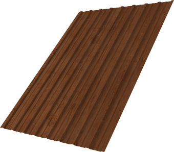 картинка Профнастил С10A Grand Line 0,45 Принт Элит Рябина TwinColor Центр Кровли