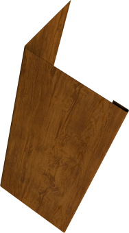 картинка Нащельник 25х35 для забора жалюзи Милан, Токио, Палермо (для калиток и ворот) Grand Line 0,45 Принт Элит двухсторонний Золотой дуб (1,68м) Центр Кровли