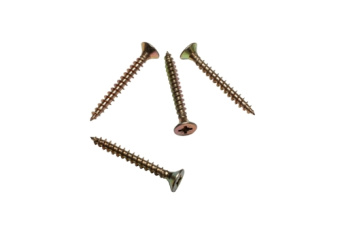 картинка Саморез Rizzel Pz 3,5х20 (2000шт) шлиц Pz2 желтый цинк (короб) Центр Кровли