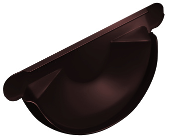 картинка Заглушка торцевая универсальная Grand Line ПУ 150мм RAL 8017 шоколад Центр Кровли