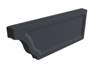 картинка Заглушка желоба правая Vortex Проект 210мм RAL 7024 мокрый асфальт Центр Кровли