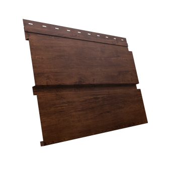 картинка Софит металлический Квадро Брус без перфорации 0,45 Print Premium с пленкой Cherry Wood Fresh TwinColor Центр Кровли