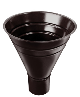 фото Воронка водосборная большая Grand Line ПУ 250/90мм RAL 8017 шоколад Центр Кровли картинка Воронка водосборная большая Grand Line ПУ 250/90мм RAL 8017 шоколад Центр Кровли