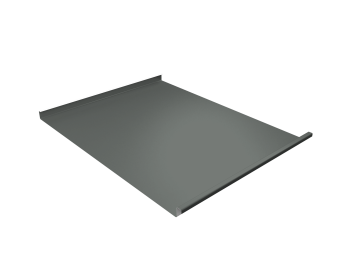 картинка Фальц двойной стоячий Grand Line 0,45 PE с пленкой на замках RAL 7005 мышино-серый Центр Кровли