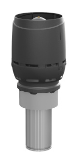 картинка Выход вентиляционный Vilpe Flow XL 200C/ИЗ/450 черный Центр Кровли