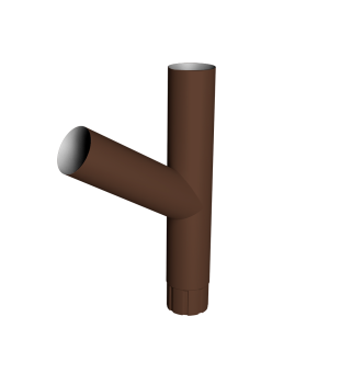 картинка Тройник &Oslash;90 Vortex Микс RAL 8017 шоколад Центр Кровли