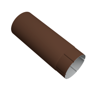 картинка Труба круглая Vortex Проект 146мм 2 м RAL 8017 шоколад Центр Кровли