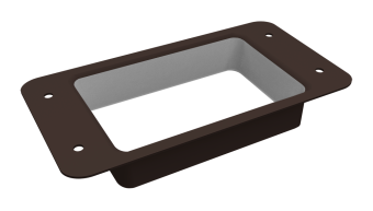 картинка Приемник воды прямоугольный Vortex в2 RR 32 темно-коричневый Центр Кровли