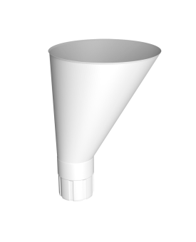 фото Воронка водосборная круглая Ø90 Vortex Микс RAL 9003 сигнальный белый Центр Кровли картинка Воронка водосборная круглая Ø90 Vortex Микс RAL 9003 сигнальный белый Центр Кровли