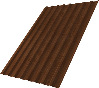 картинка Профнастил С20B Grand Line 0,45 Принт Элит Рябина TwinColor Центр Кровли