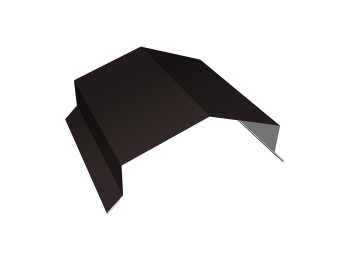 картинка Парапетная крышка угольная 150мм Grand Line 0,45 Drap ТХ RAL 9005 черный (2,5м) Центр Кровли