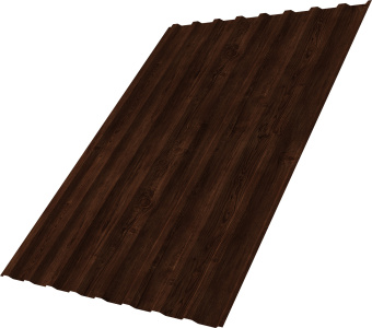 картинка Профнастил С20B Grand Line 0,45 Принт Элит Бразильская вишня TwinColor Центр Кровли