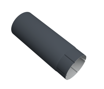 фото Труба круглая Vortex Проект 146мм 2 м RAL 7024 мокрый асфальт Центр Кровли картинка Труба круглая Vortex Проект 146мм 2 м RAL 7024 мокрый асфальт Центр Кровли