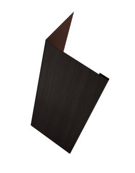 картинка Нащельник (для калиток и ворот) 25х35 жалюзи Milan, Tokyo, Palermo 0,45 Print Elite Coffee Wood TwinColor (L2,0) Центр Кровли