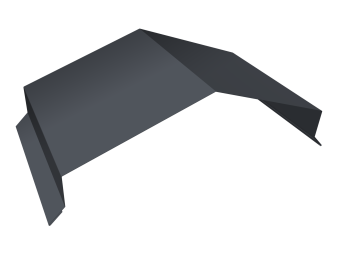 фото Парапетная крышка угольная 250мм Grand Line 0,45 ПЭ двухсторонний с пленкой RAL 7024 мокрый асфальт (3м) Центр Кровли картинка Парапетная крышка угольная 250мм Grand Line 0,45 ПЭ двухсторонний с пленкой RAL 7024 мокрый асфальт (3м) Центр Кровли