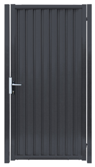 фото Калитка Estet 2,0х1 RAL 7024 Центр Кровли картинка Калитка Estet 2,0х1 RAL 7024 Центр Кровли