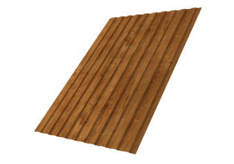картинка Профнастил С8B v01 Grand Line 0,45 Print Elite Golden Wood TwinColor Центр Кровли