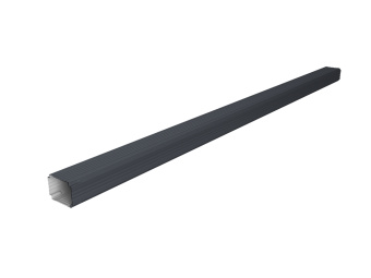 картинка Труба гофрированная Vortex в2 матовый 76х102х3000мм RAL 7024 мокрый асфальт Центр Кровли