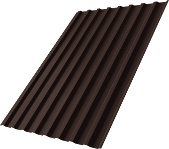 картинка Профнастил С20B Grand Line 0,5 PurPro матовый RAL 8017 шоколад Центр Кровли