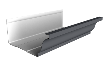 картинка Желоб прямоугольный Vortex Проект 210 мм 3м RAL 7024 мокрый асфальт Центр Кровли