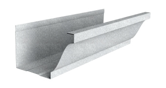 картинка Желоб прямоугольный Vortex в2 130мм 3м Zn Центр Кровли